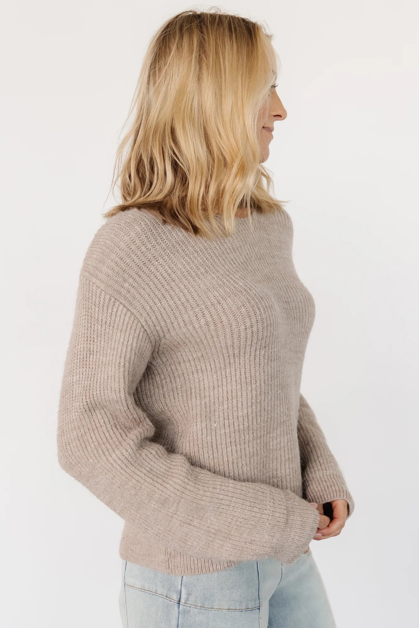 Viola Tie Back Sweater | Natural