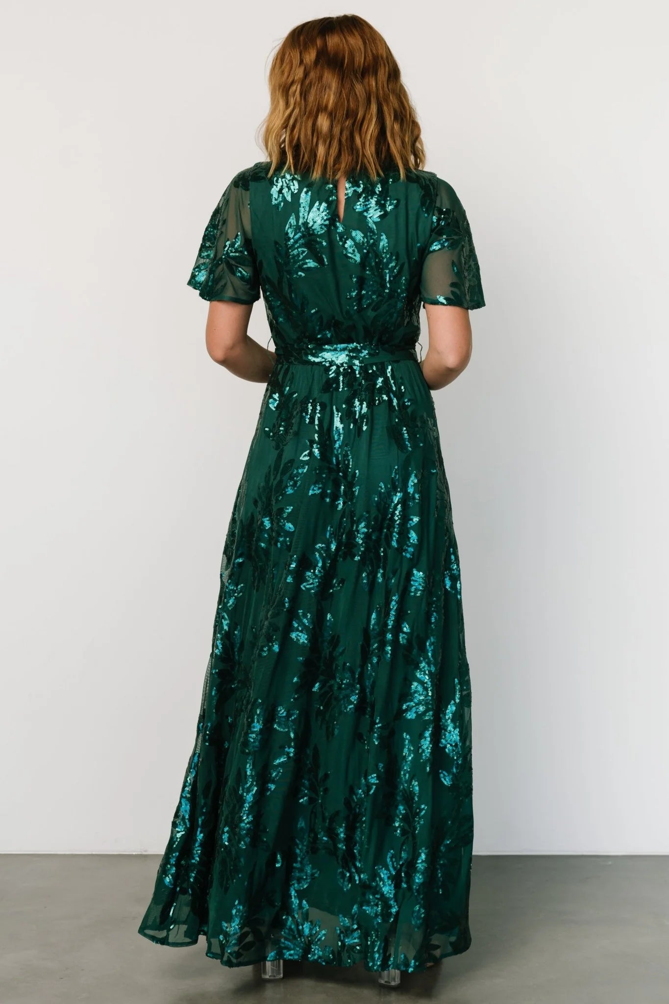 Muse Sequin Maxi Dress | Emerald
