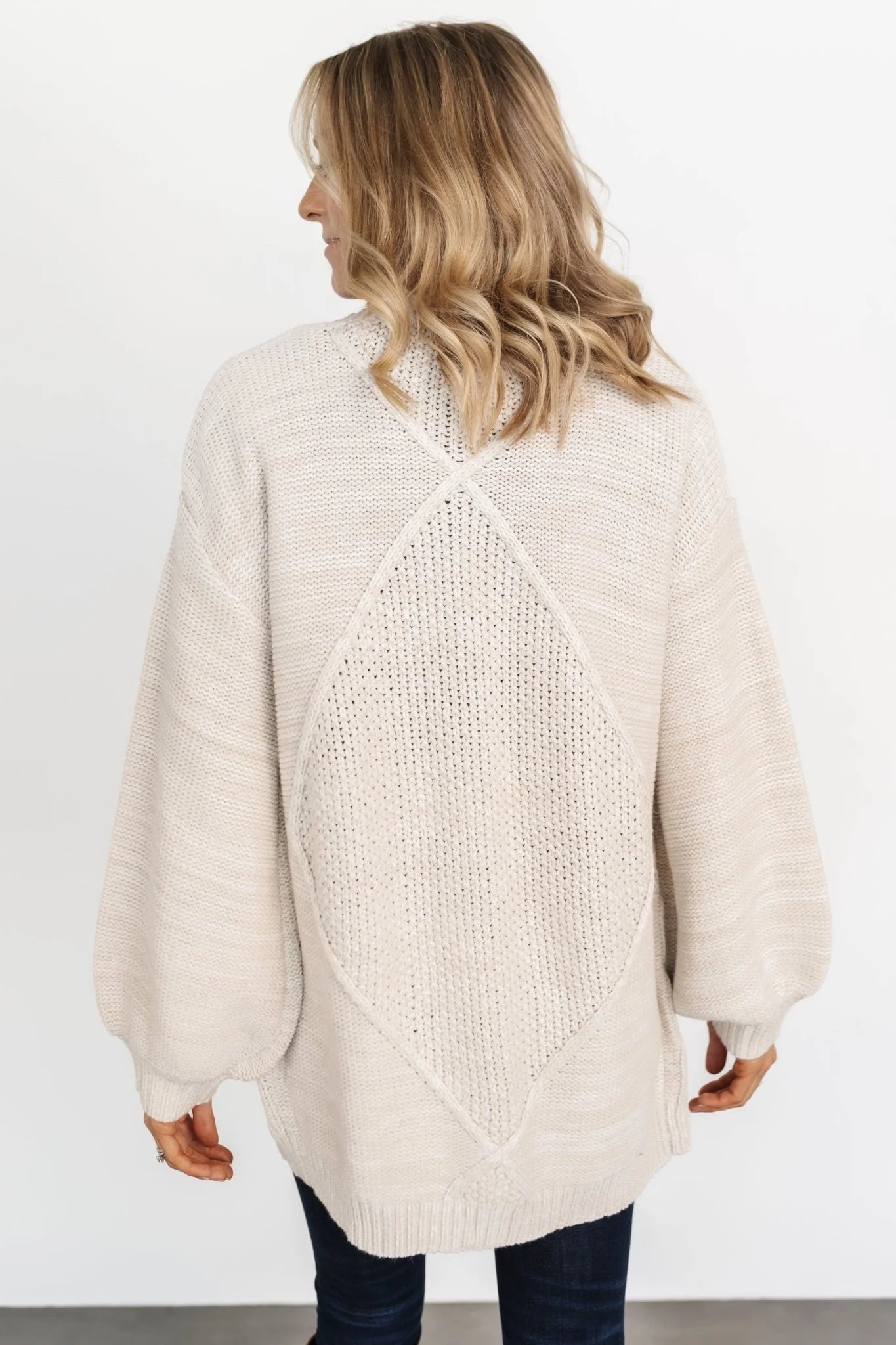 Spencer Chunky Knit Cardigan | Oatmeal