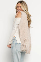 Felicity Soft Blanket Scarf | Light Beige