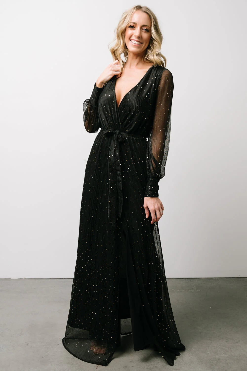 Abigail Sparkle Gown | Black