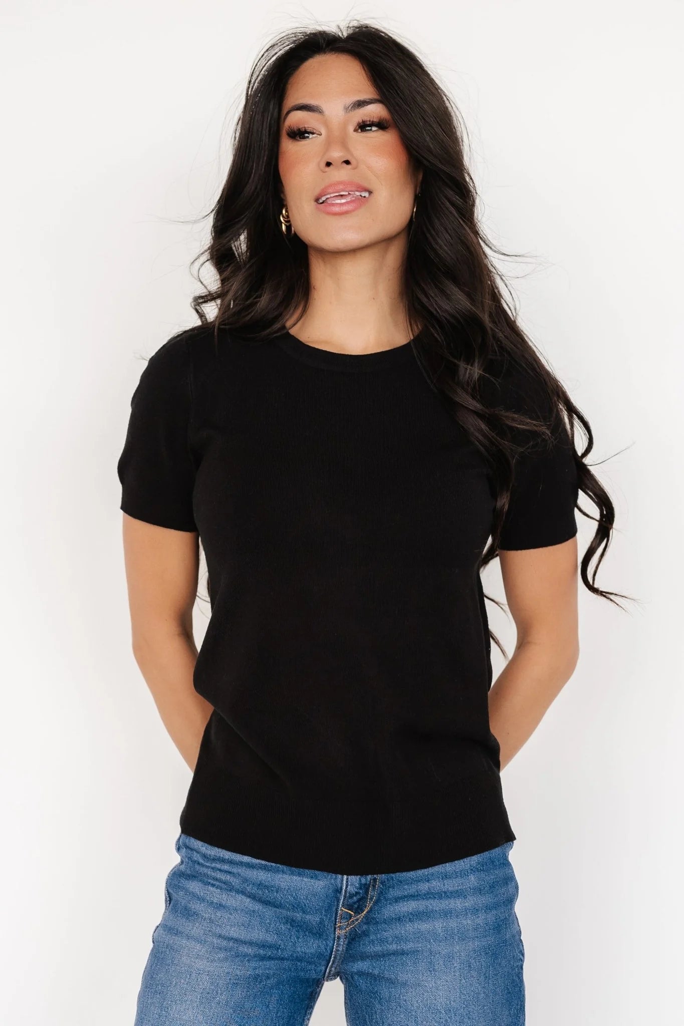 Hannah Knit Top | Black