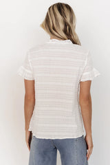 Zara Lace Top | White