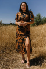 Lenni Midi Dress | Espresso Print