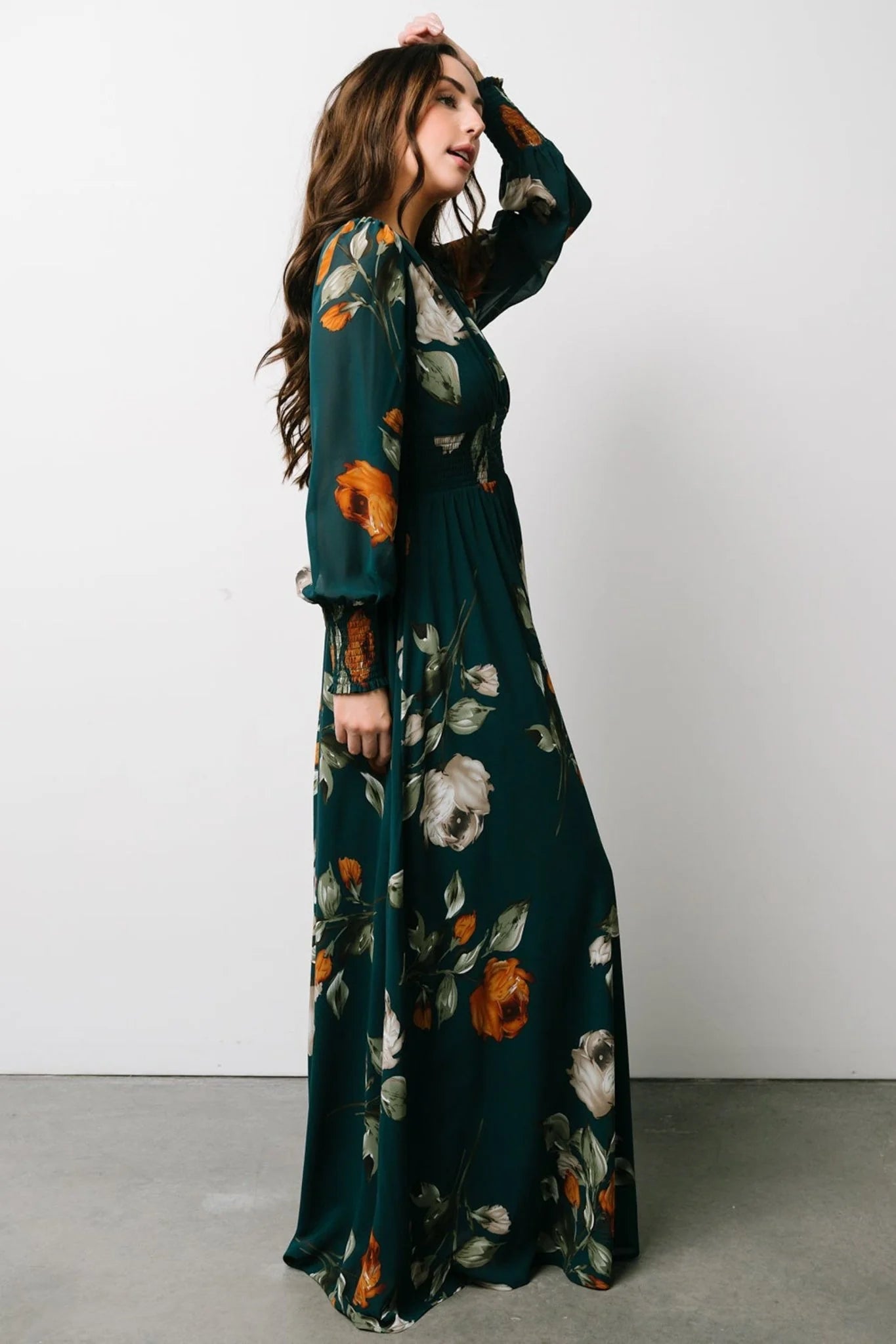 Olivia Maxi Dress | Deep Topaz Floral