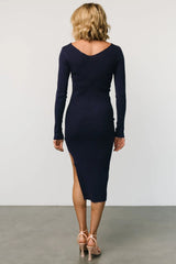 Tacey Midi Dress | Navy