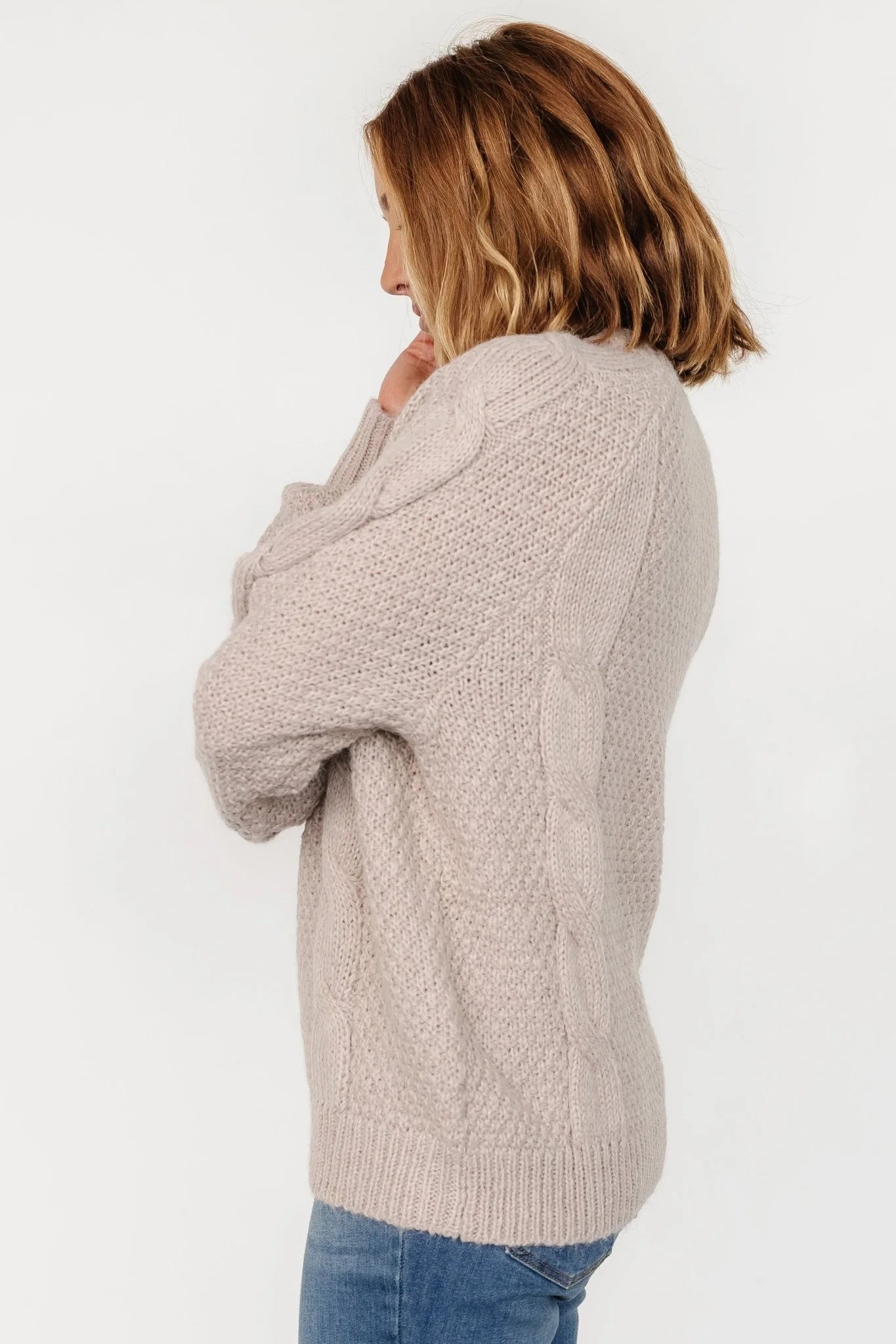 Lukas Cable Knit Sweater | Natural