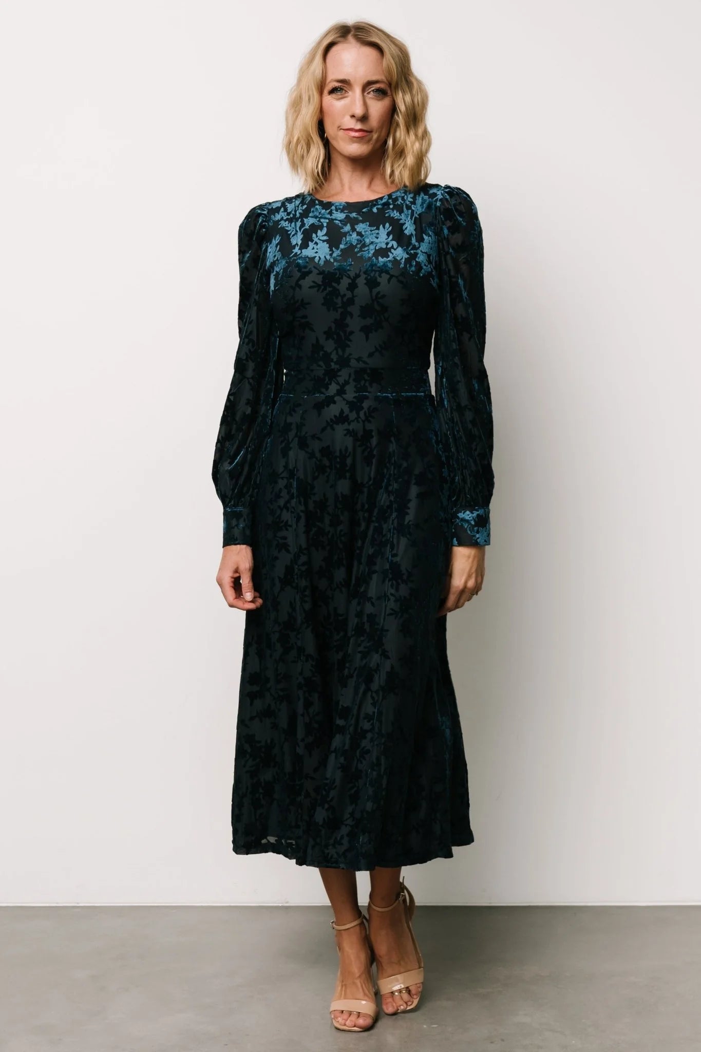 Savi Tie Back Dress | Deep Teal