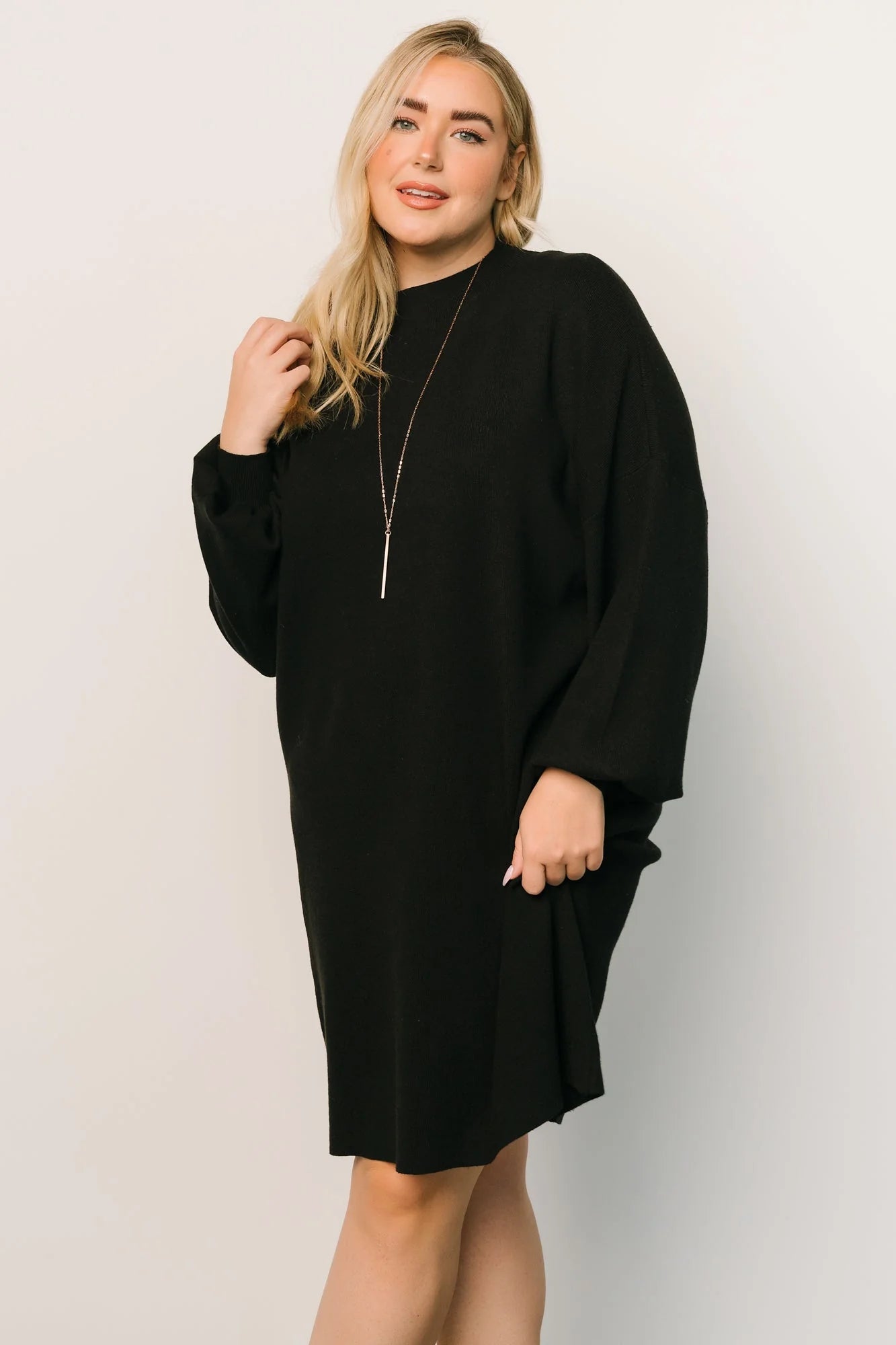 Jennings Sweater Dress | Black