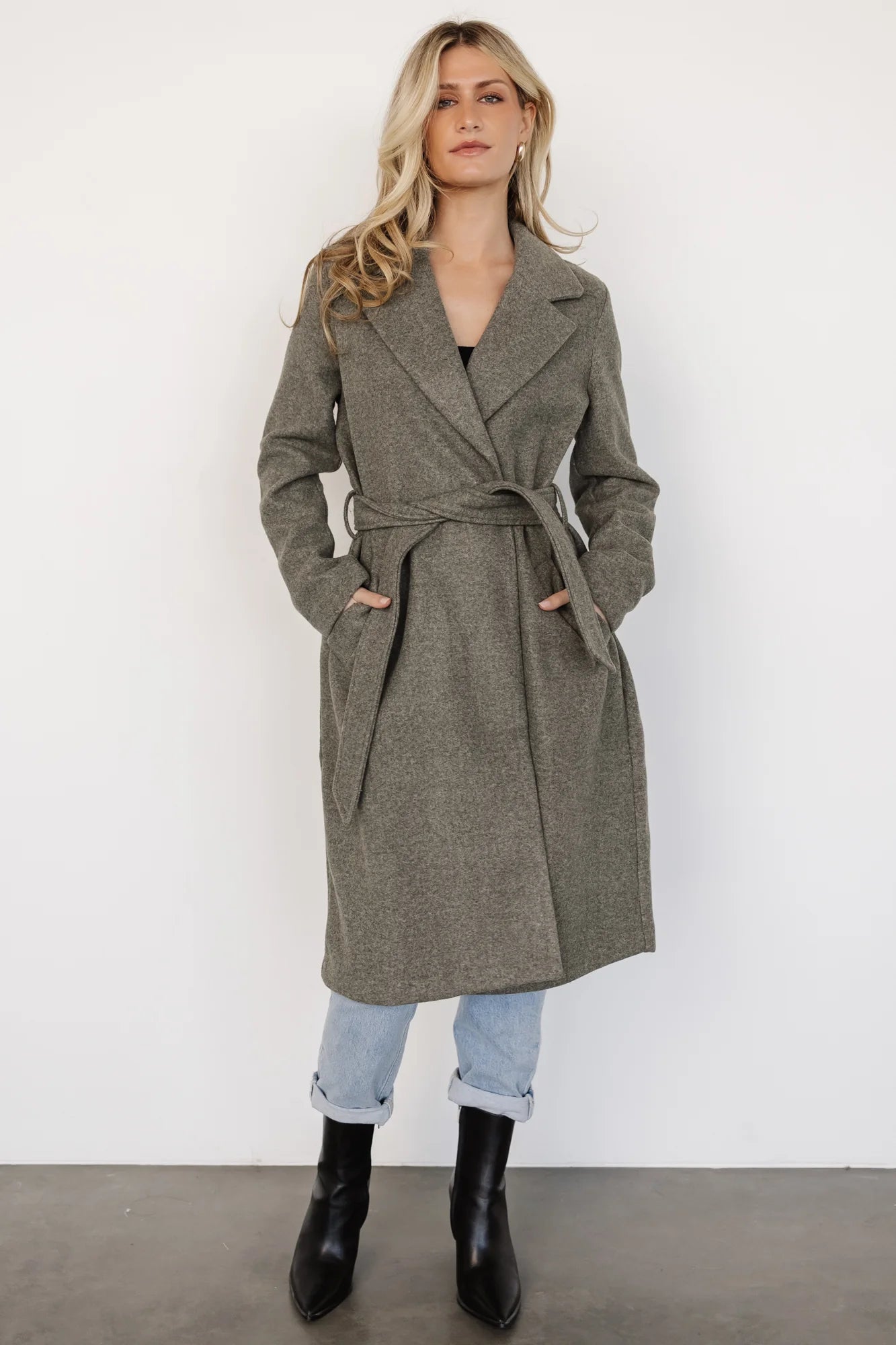 Valdez Long Coat | Olive