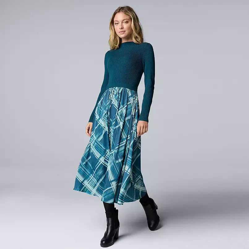 Women's Simply Vera Vera Wang Pleated Midi Dress