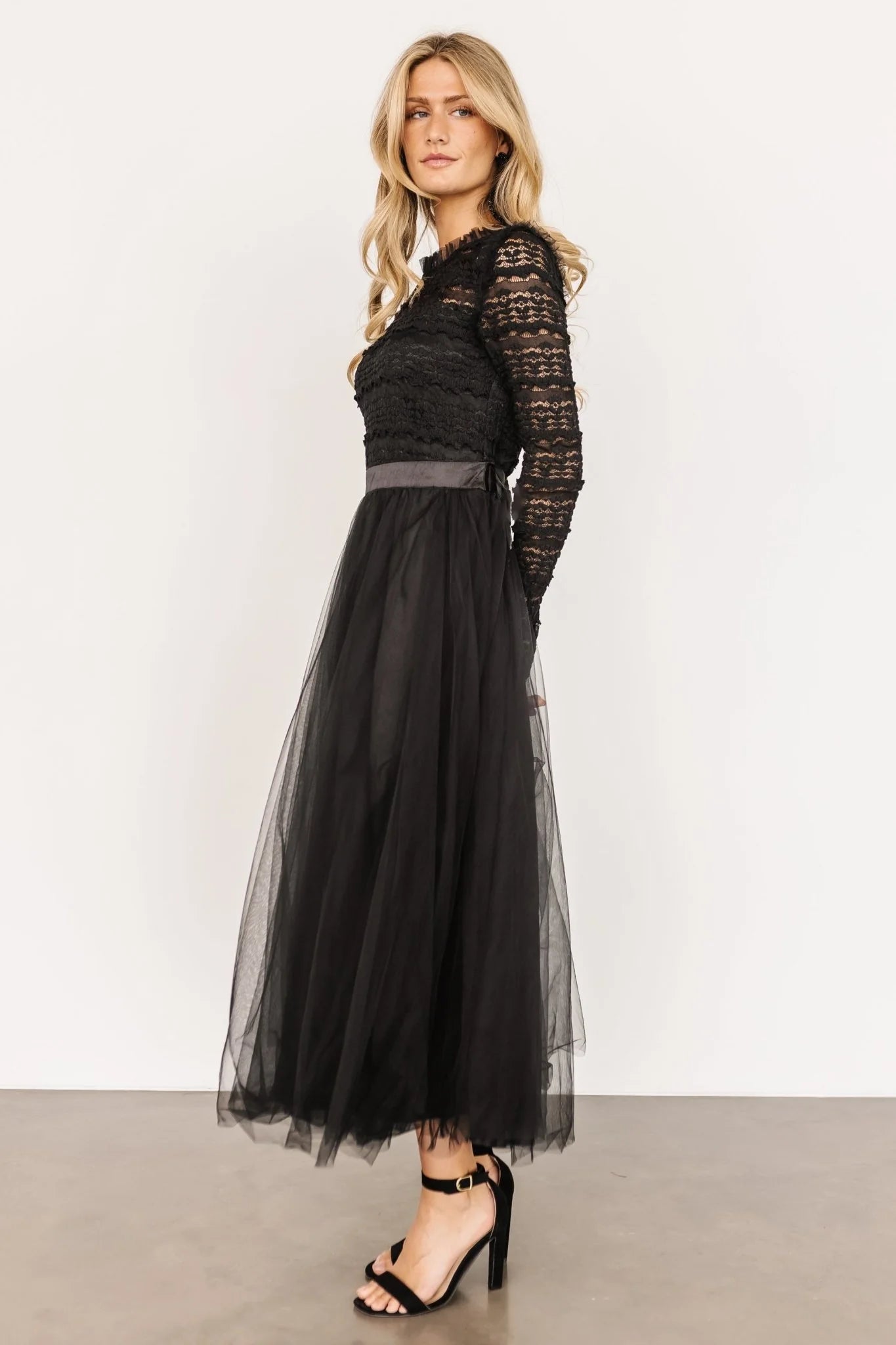 Lonnie Tulle Dress | Black