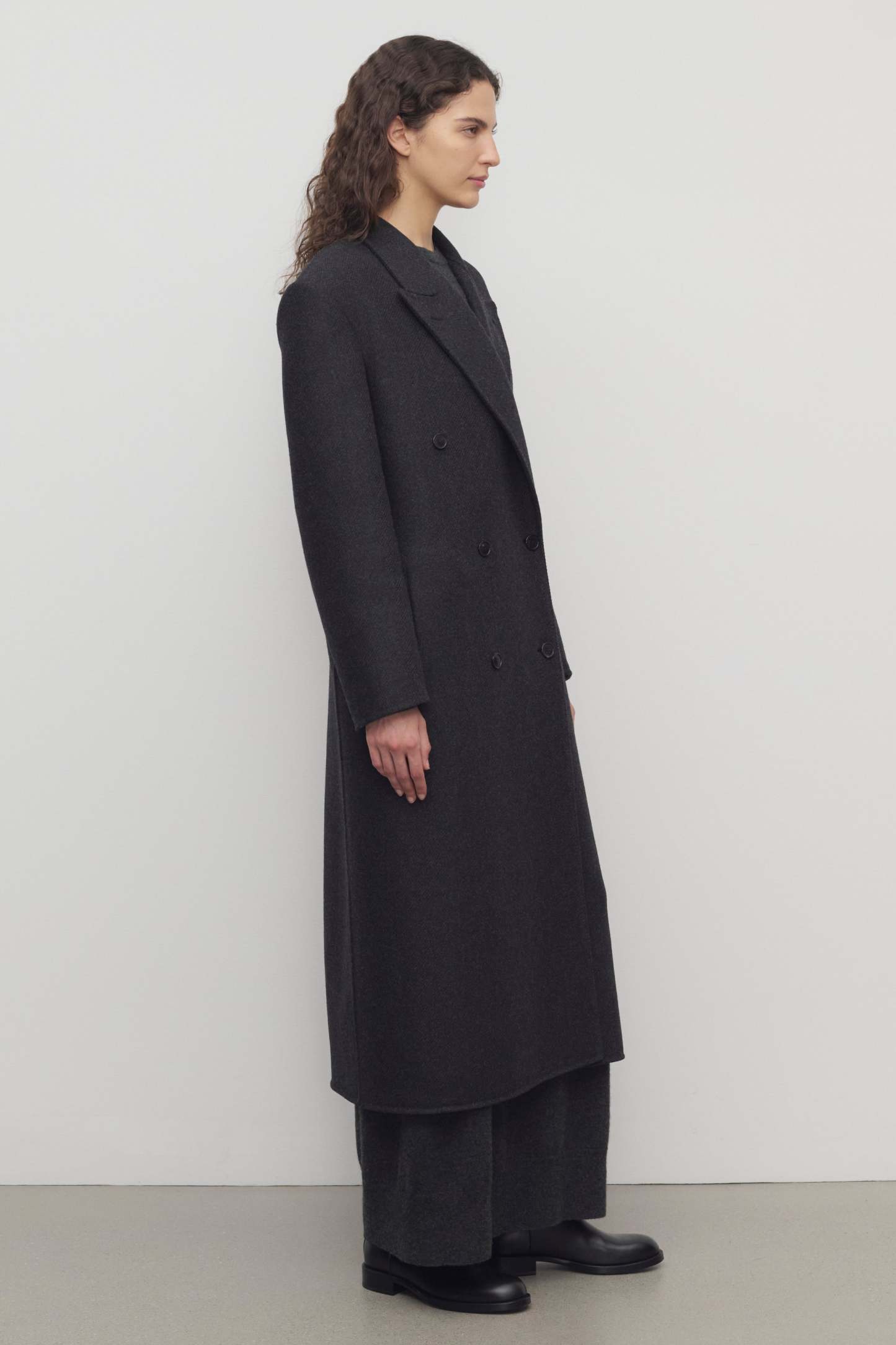 Hariet Coat in Virgin Wool and Cashmere
