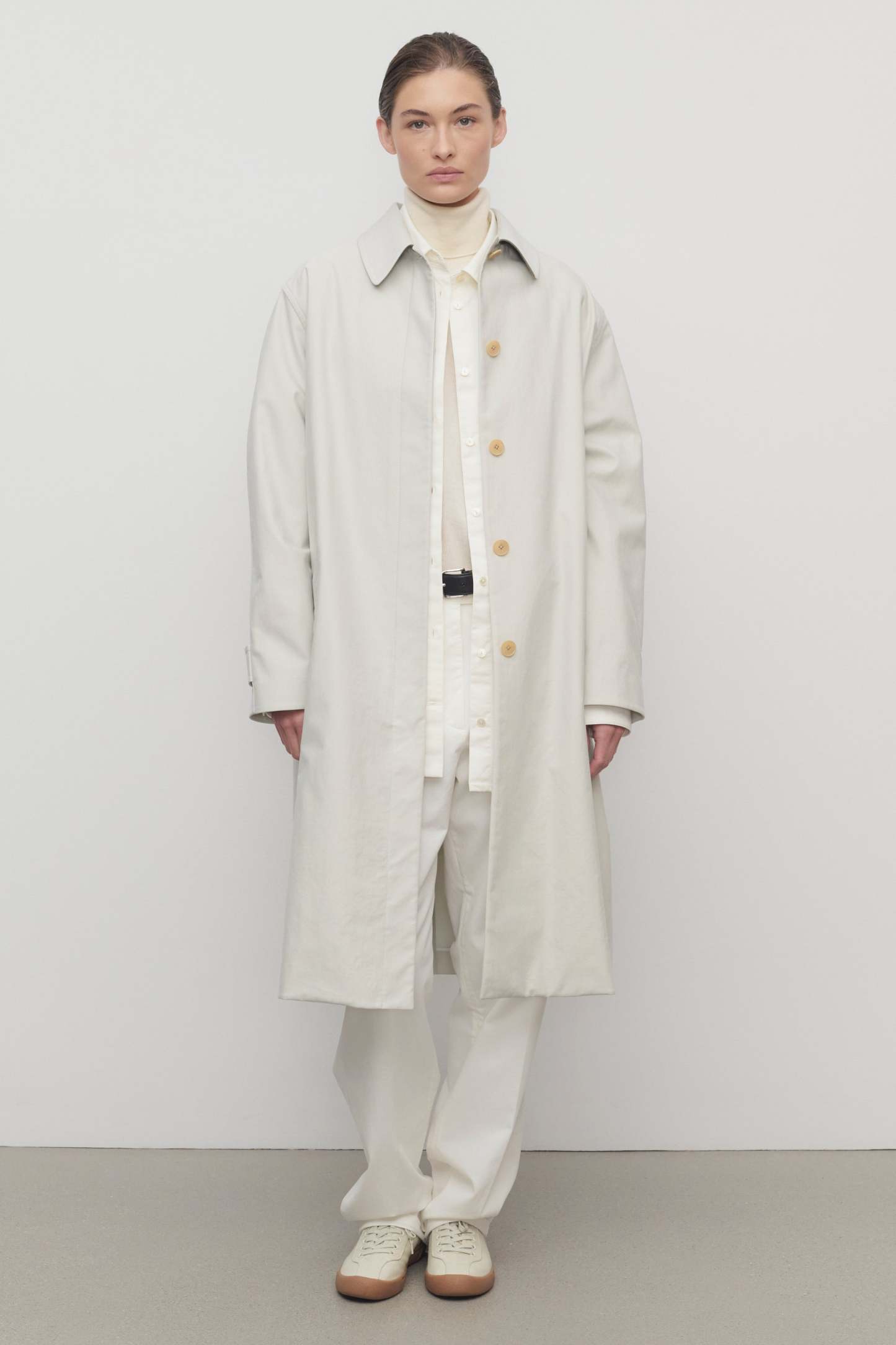 Pluma Coat in Cotton and Cashmere