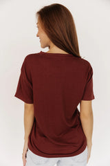 Elliot Relaxed Tee | Dark Rust