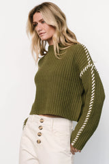 Madden Knit Sweater | Olive
