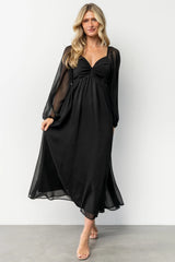 Dione Midi Dress | Black