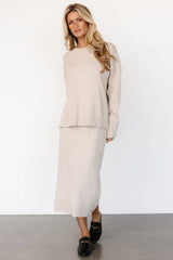Ali Knit Skirt | Taupe