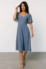 Colette Sweetheart Midi Dress | Whisper Blue