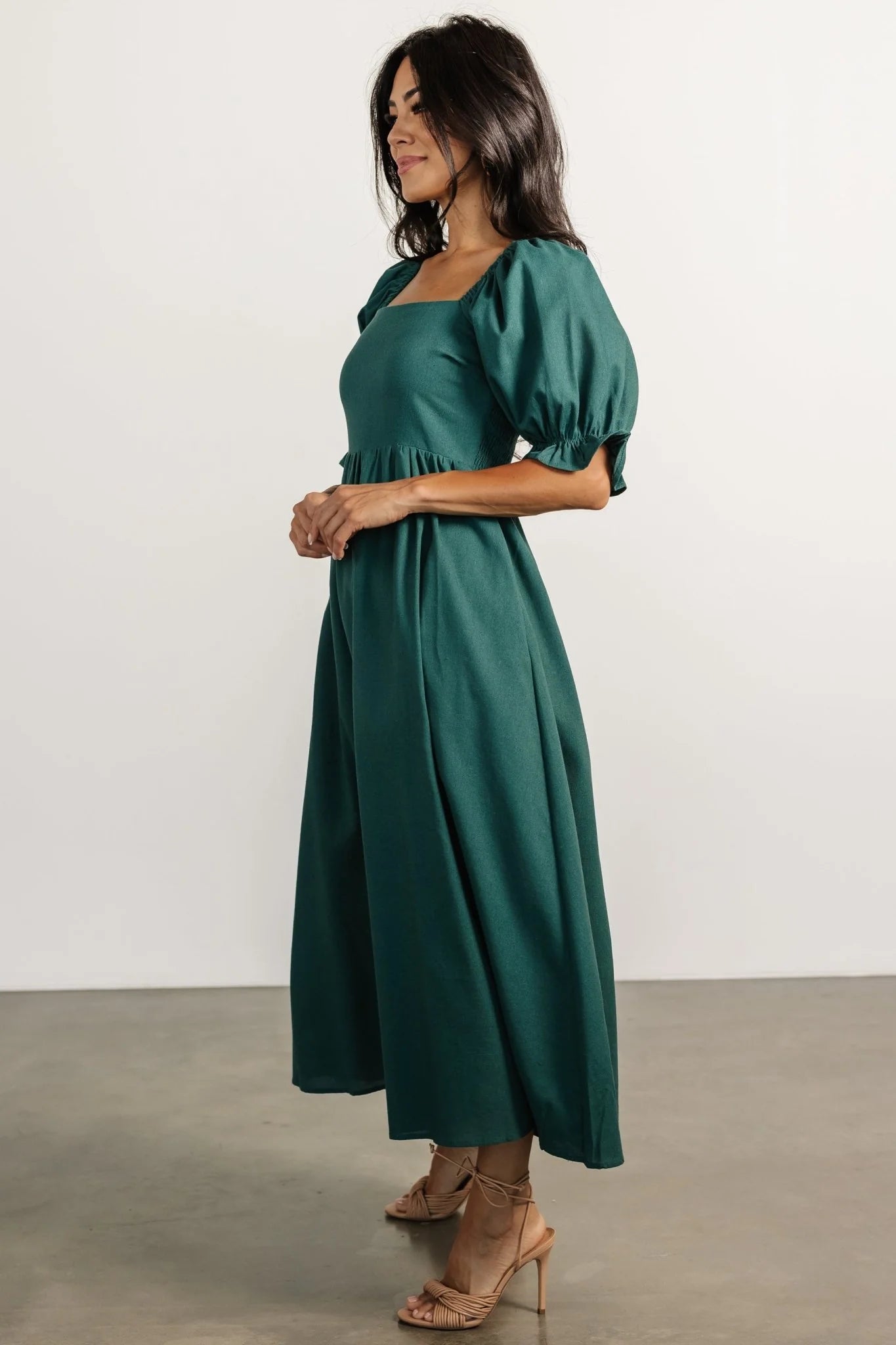 Britton Midi Dress | Evergreen
