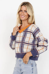 Verbier Sweater | Blue + Orange