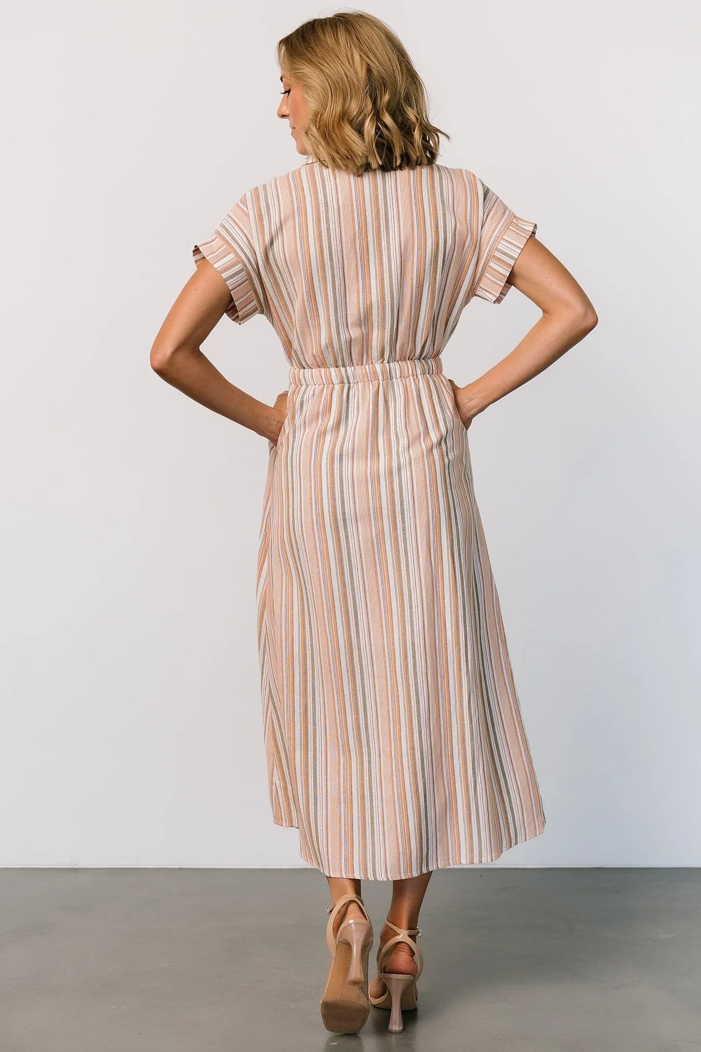 Carole Midi Dress | Multi Stripe