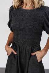 Beaumont Romper | Heather Black