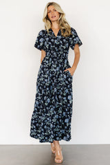Kristin Maxi Dress | Navy Floral