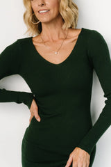 Tacey Midi Dress | Dark Green