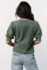 Vail Sweater Top | Winter Green