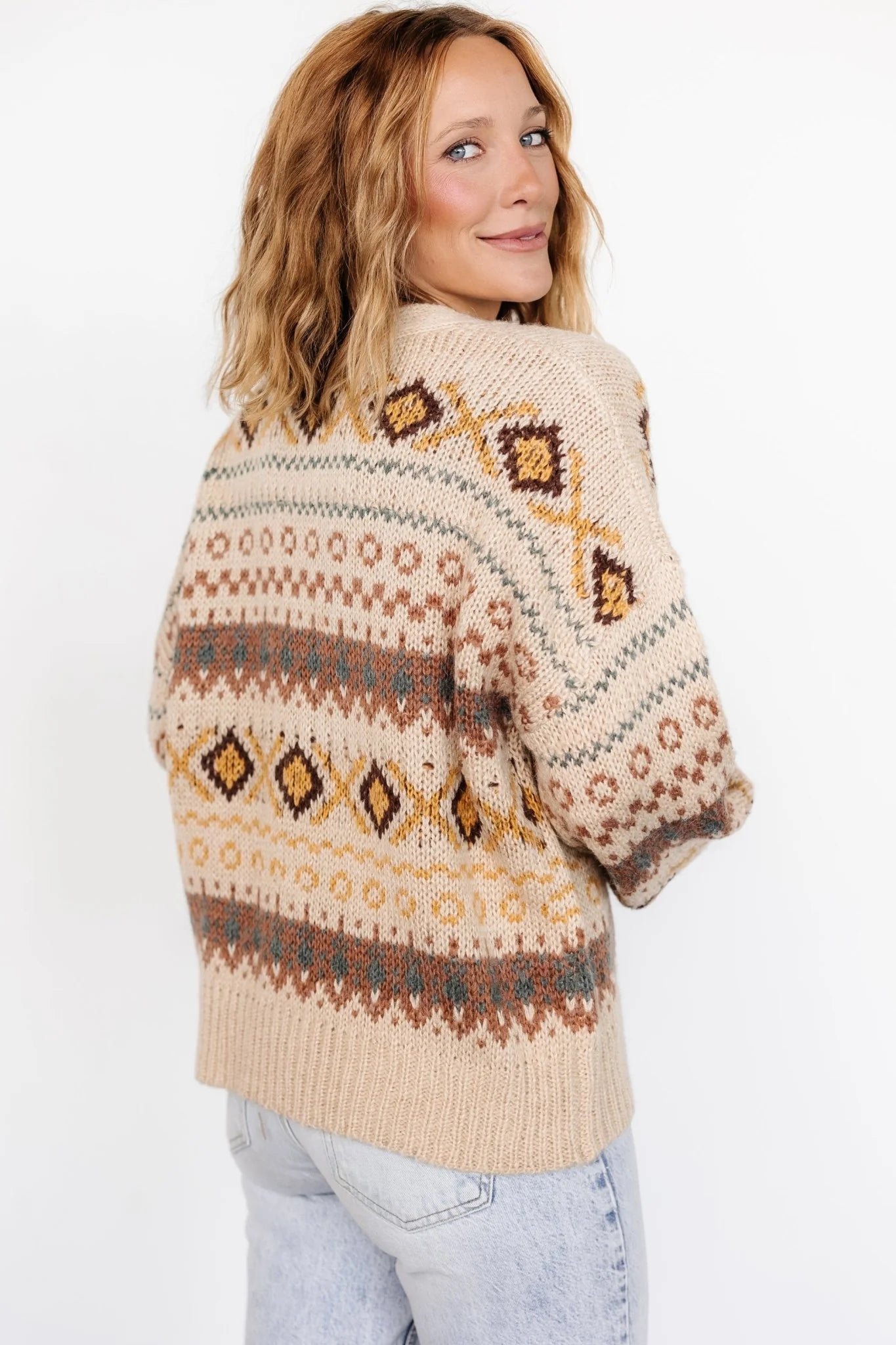Cody Knit Cardigan | Taupe Multi