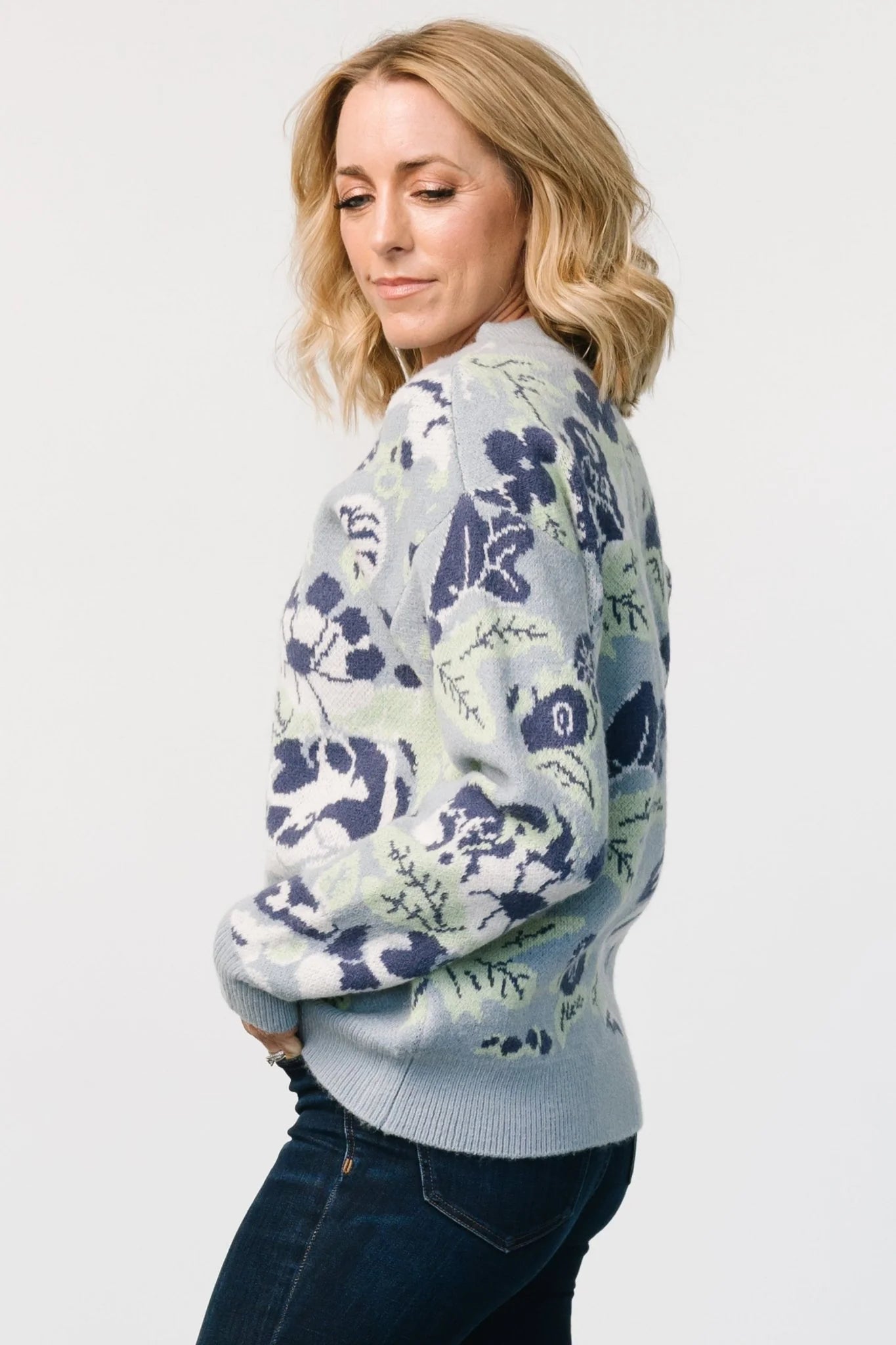 Munich Sweater | Light Blue Multi