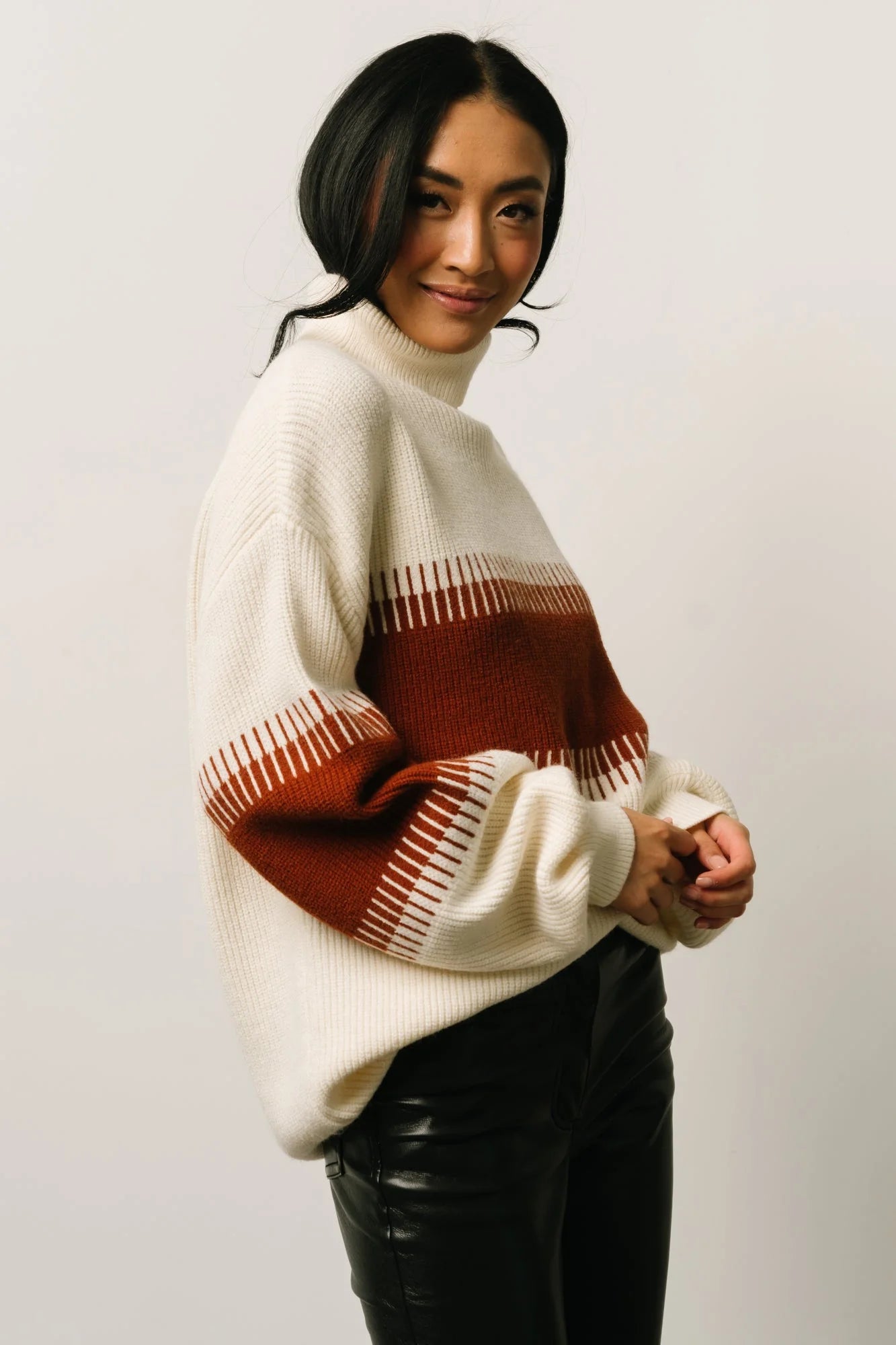 Antonov Turtle Neck Sweater | Cream + Spice