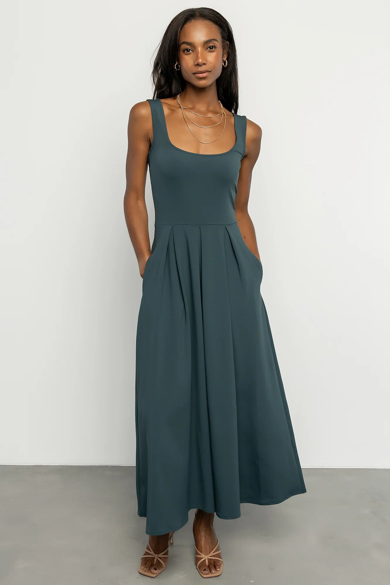 Giavanna Maxi Dress | Dark Green