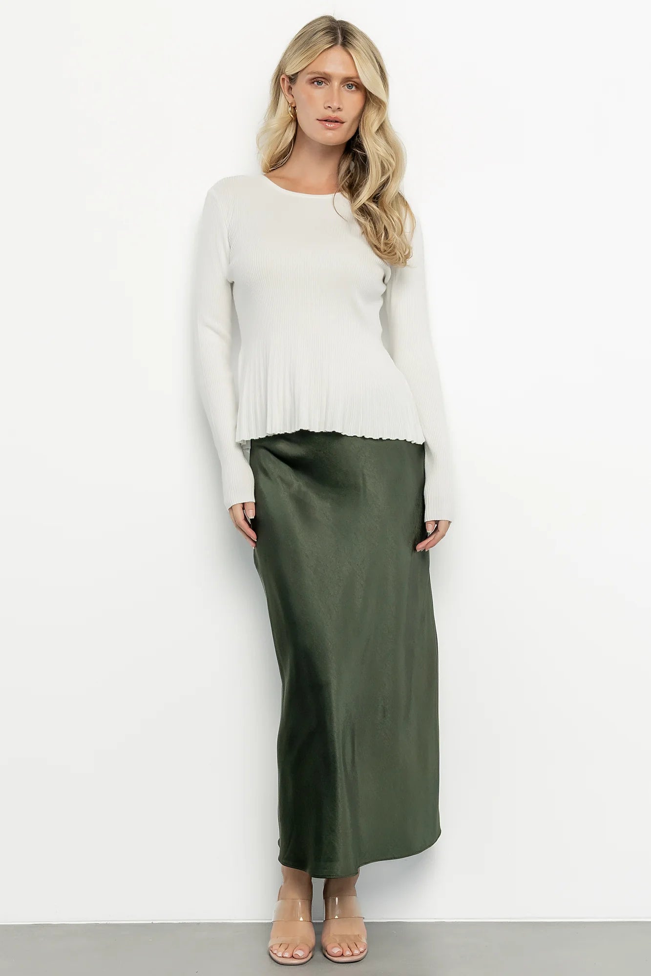 Ainsley Ribbed Top | Off White