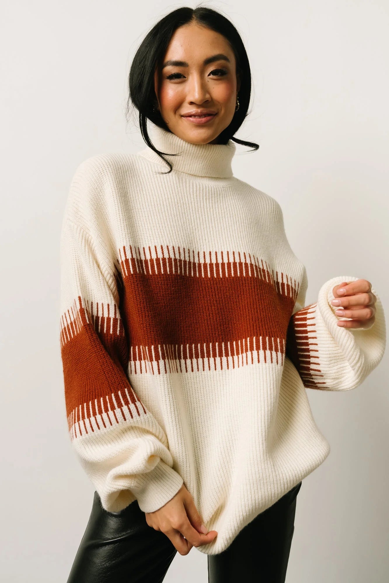 Antonov Turtle Neck Sweater | Cream + Spice