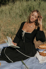 Barcelona Tiered Dress | Black