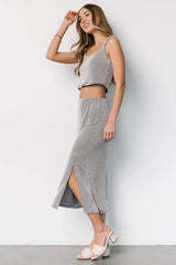 Sabrina Tank + Skirt Set | Blue Stripe