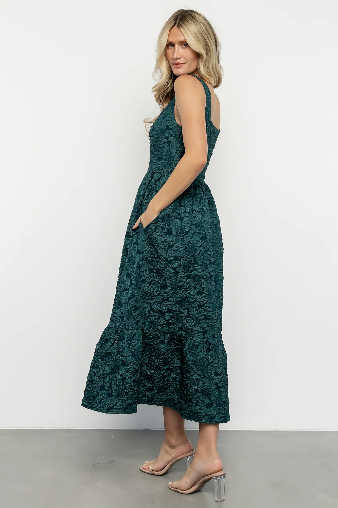 Maura Midi Dress | Green