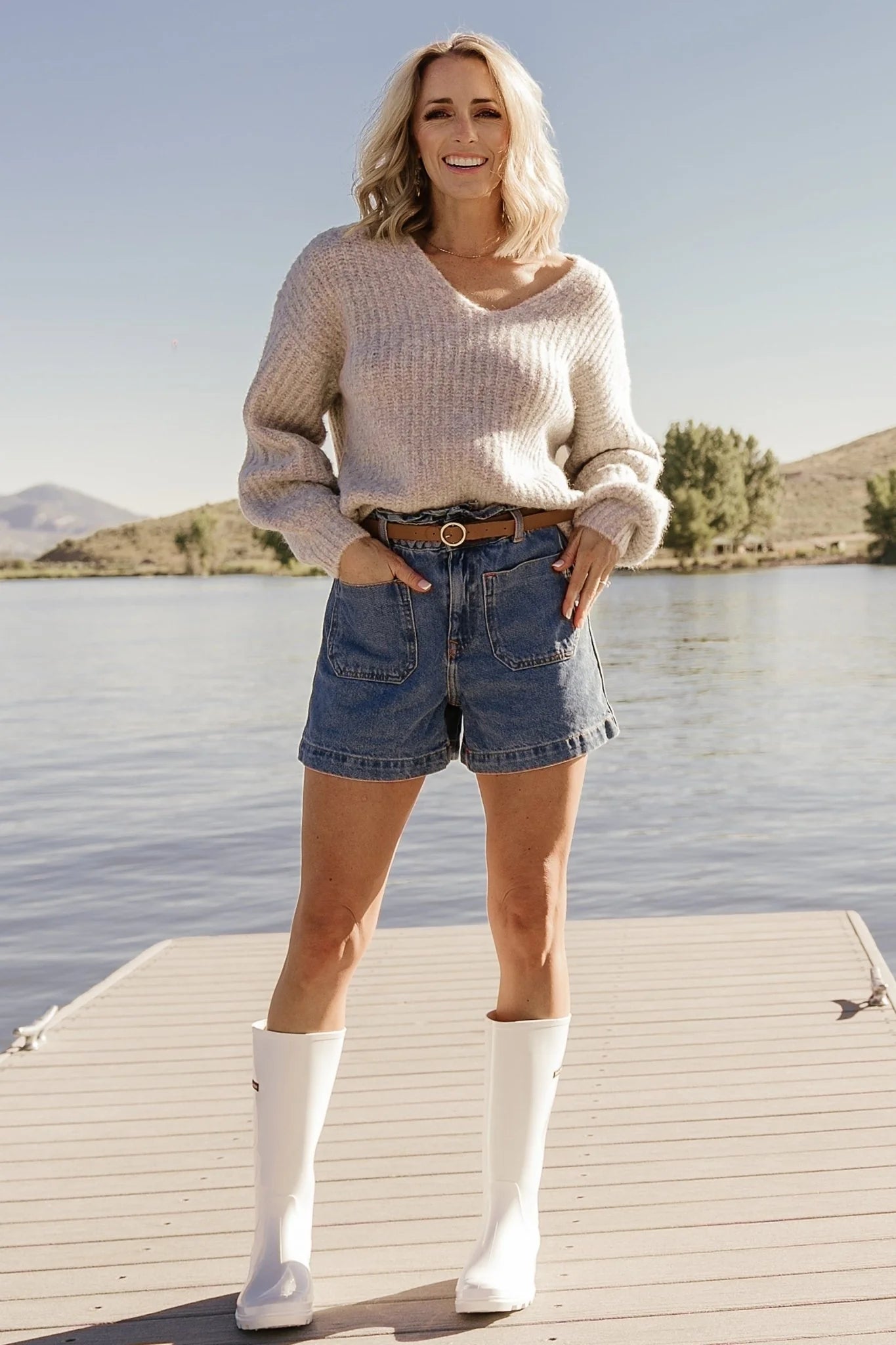 Brynna Bubble Sleeve Sweater | Multi