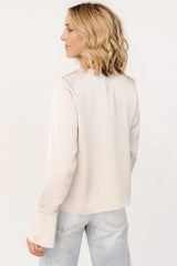 Westminster Satin Top | Pearl