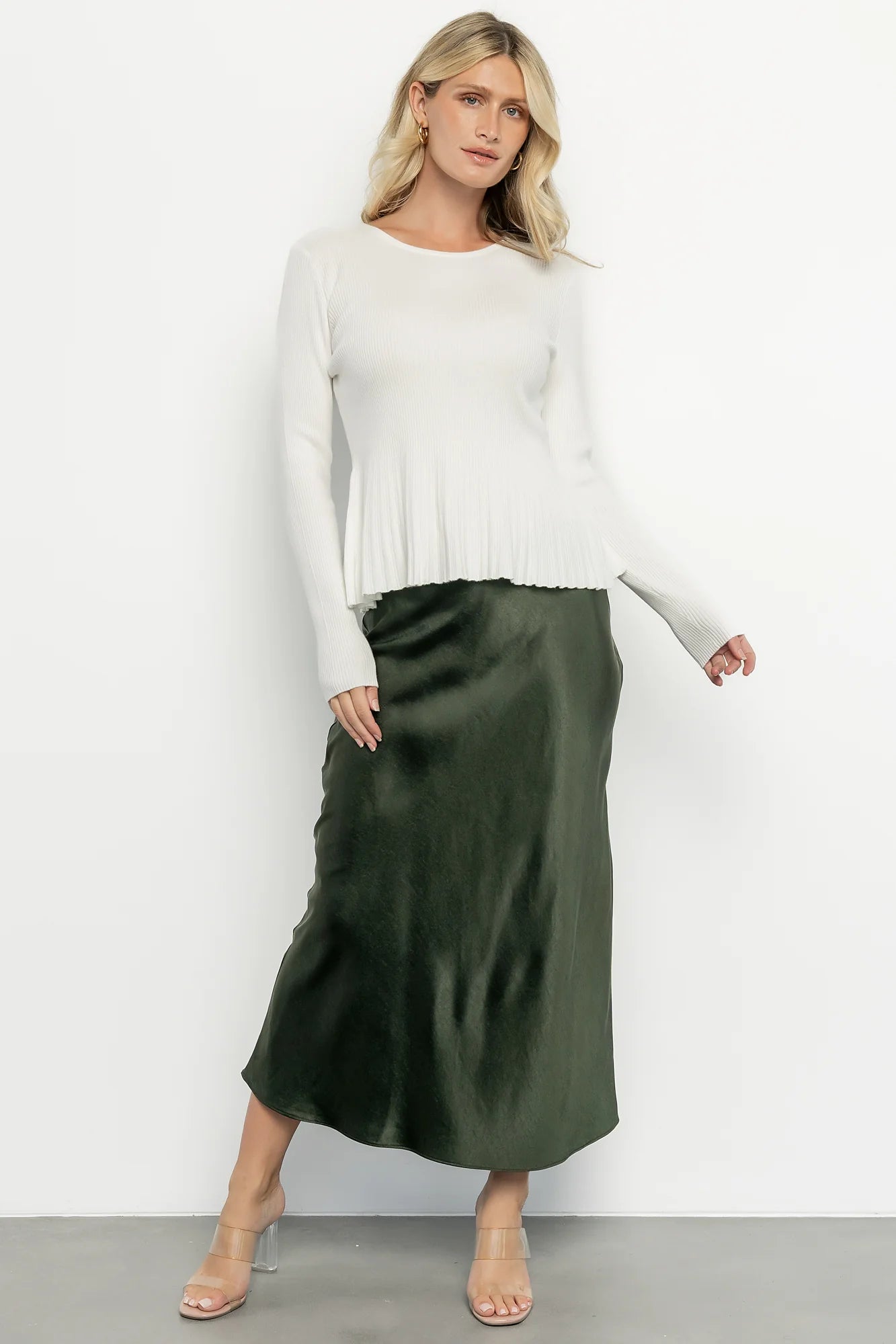 Ainsley Ribbed Top | Off White