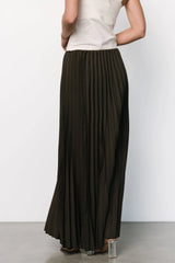 Vinny Pleated Maxi Skirt | Charcoal
