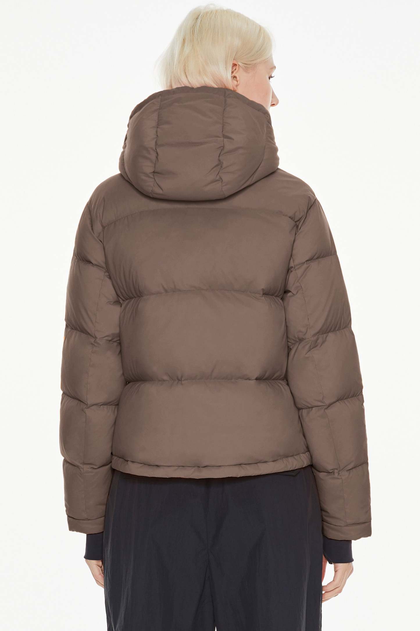 Aurora Cropped Thermal Down Puffer Jacket