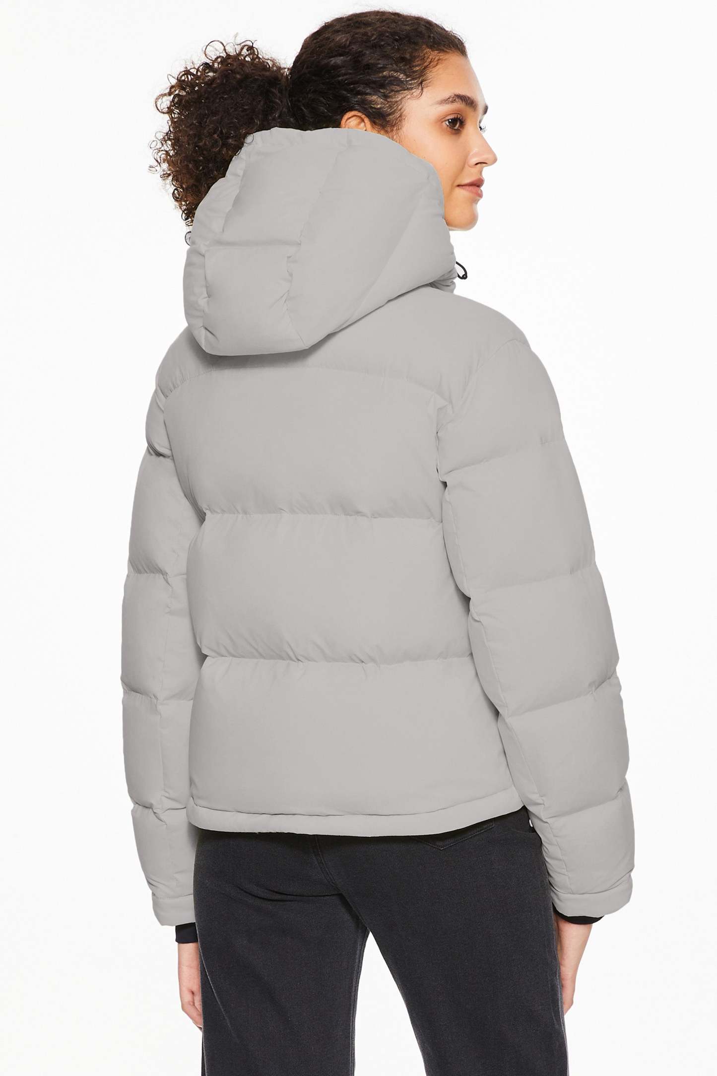 Aurora Cropped Thermal Down Puffer Jacket