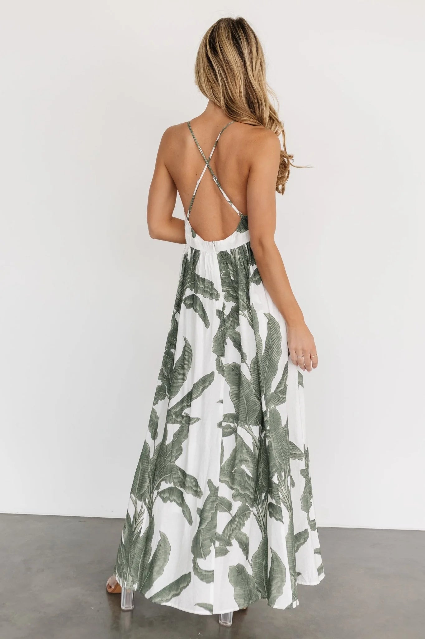 Miramar Maxi Dress | Green Print