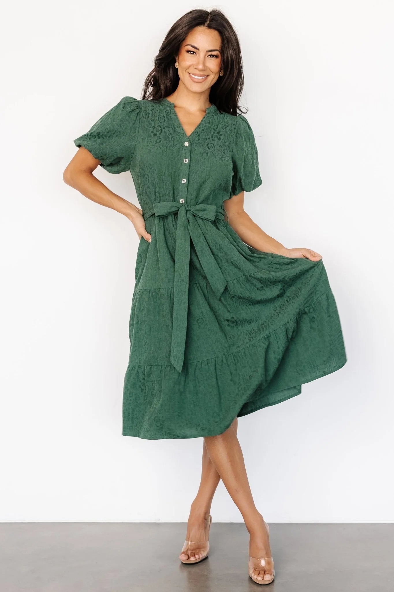 Philippa Midi Dress | Green