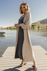 Ethel Long Cardigan | Gray