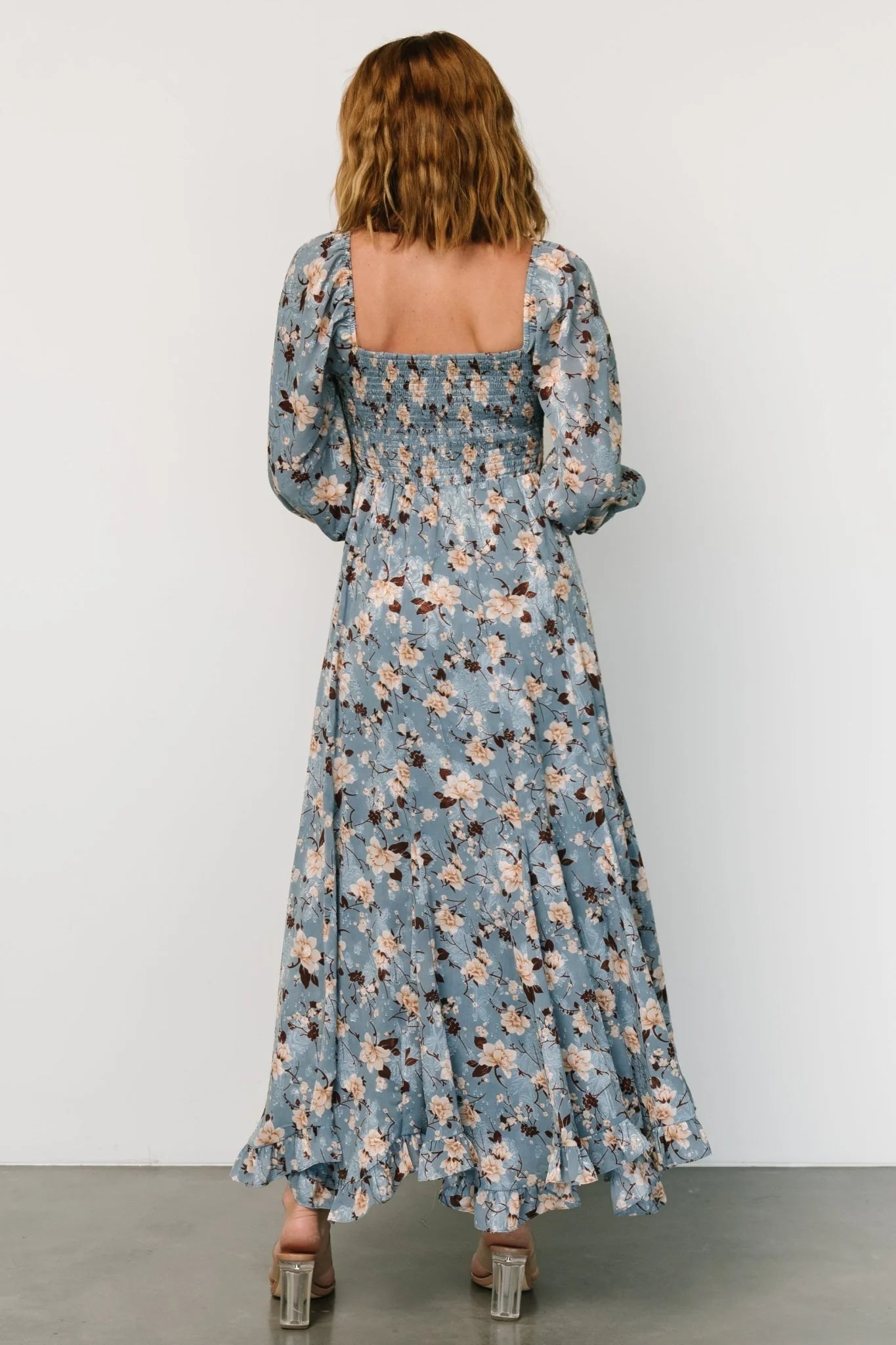 Estefania Maxi Dress | Blue + Peach Floral