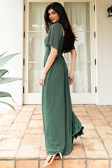 Sierra Sweetheart Maxi Dress | Evergreen